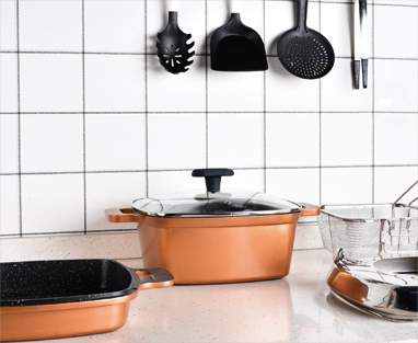 SQUARE POT FRYING SET